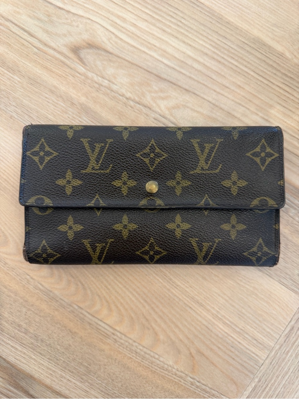 Louis Vuitton Monogram Canvas Continental Wallet - Brown/Gold